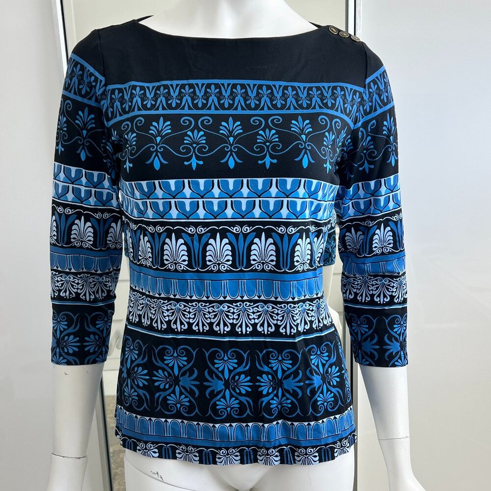 J. Mclaughlin Iconic Catalina Signature Tee Top SZ S